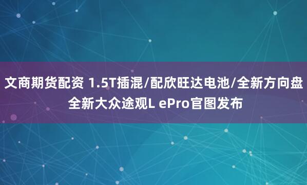 文商期货配资 1.5T插混/配欣旺达电池/全新方向盘 全新大众途观L ePro官图发布